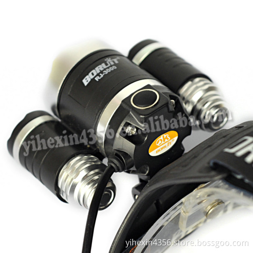 Boruit RJ-3000 High Powerful Purple Light LED Hunting Headlamp